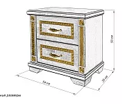 Фото Тумба Грета (сосна, резьба береза) от производителя 'Муром-Мебель'