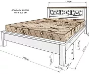 Фото Кровать Леруа LUX, KING SIZE от производителя 'Муром-Мебель'