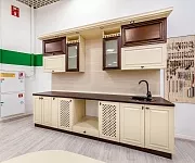 Фото Кухня Валерия (слоновая кость + коричневая эмаль) от производителя 'Муром-Мебель'