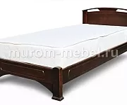 Фото Кровать «Лаура» массив сосны, 120х200, цвет - Коричневый 1 от производителя 'Муром-Мебель'