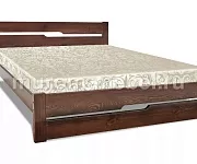 Фото Кровать «Веста» массив сосны, 160х200, цвет - Венге 1,5 матовый от производителя 'Муром-Мебель'