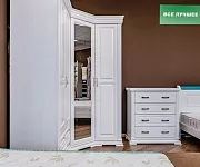 Фото Шкаф угловой Флоренция (белая эмаль) от производителя 'Муром-Мебель'