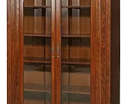 Фото Шкаф книжный Милано 2-х створчатый (сосна, резьба береза) от производителя 'Муром-Мебель'