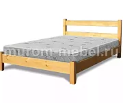 Фото Кровать «Романтика 1» массив сосны, 90х200, цвет - Венге 0,5 матовый от производителя 'Муром-Мебель'