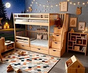 Фото Кровать Волшебный остров от производителя 'Муром-Мебель'