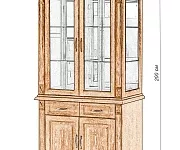 Фото Шкаф двойной Флоренция-2 от производителя 'Муром-Мебель'