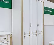 Фото Шкаф 3-х створчатый из серии "Пальма" (белая эмаль с золотой патиной) от производителя 'Муром-Мебель'