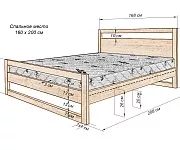 Фото Кровать Квебек из дуба от производителя 'Муром-Мебель'
