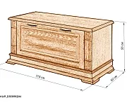 Фото Тумба для обуви Флоренция-2 от производителя 'Муром-Мебель'