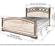 Фото Кровать Сиена из бука от производителя 'Муром-Мебель'