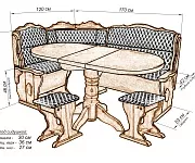 Фото Кухонный уголок Оксана от производителя 'Муром-Мебель'