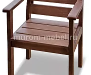 Фото Кресло «Дачник» массив сосны, цвет - Красно-коричневый 2 - 2шт. от производителя 'Муром-Мебель'