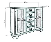 Фото Комод Антик макси от производителя 'Муром-Мебель'