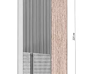Шкаф Бергамо 2-х ств., фасады МДФ в эмали Фото Шкаф Бергамо 2-х ств., фасады МДФ в эмали от производителя 'Муром-Мебель'