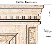 Фото Шкаф двойной Флоренция-2 от производителя 'Муром-Мебель'