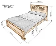 Фото Кровать Пальмира от производителя 'Муром-Мебель'