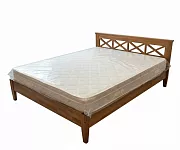 Фото Кровать «Леруа» массив сосны, 160х200, цвет - Грецкий орех 1,5 от производителя 'Муром-Мебель'