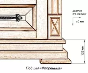 Фото Письменный стол Флоренция 2 ящика от производителя 'Муром-Мебель'