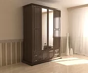 Фото Шкаф четырехстворчатый с нижней антресолью из серии "Кардинал" от производителя 'Муром-Мебель'