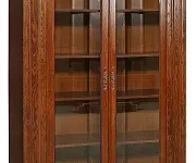 Фото Шкаф книжный Милано 2-х створчатый (сосна, резьба береза) от производителя 'Муром-Мебель'