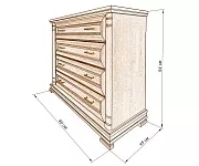 Комод Филадельфия Фото Комод Филадельфия от производителя 'Муром-Мебель'