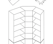 Фото Шкаф книжный угловой Флоренция 2 от производителя 'Муром-Мебель'