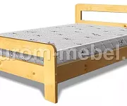 Фото Кровать «Дачная 3» массив сосны, 90х200, цвет - Венге 1,5 матовый от производителя 'Муром-Мебель'