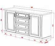 Фото Комод из серии "Валенсия" от производителя 'Муром-Мебель'