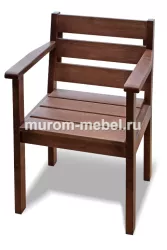 Кресло «Дачник» массив сосны, цвет - Красно-коричневый 2 - 2шт.