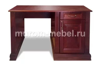 Стол письменный №1 массив березы, 750x1200x550, цвет - мокко 3, тумба справа, фурнитура GTV