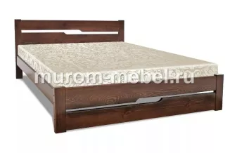 Кровать «Веста» массив сосны, 160х200, цвет - Венге 1,5 матовый