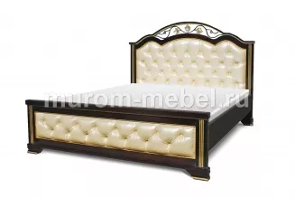 Кровать Амелия с мягкой вставкой из бука