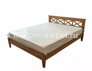 Кровать «Леруа» массив сосны, 160х200, цвет - Грецкий орех 1,5