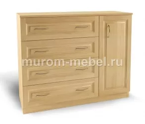 Комод 4 ящ. с дверкой из серии "Фиджи"
