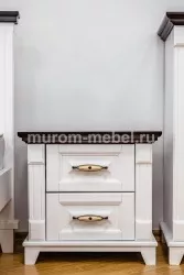 Тумба Прованс Браун (белая эмаль + Венге 3)