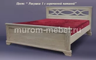 Кровать Лира из дуба