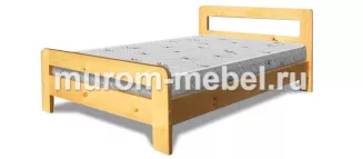 Кровать «Дачная 3» массив сосны, 160х200, цвет - Венге 0,5 матовый