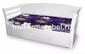 Кровать «Верона» 90х200 массив сосны, цвет: RAL 7046, без ящиков