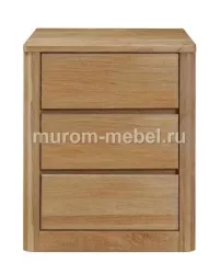 Тумба «Данте 2» модифицированная, массив бука, Размер: ВхШхГ 700х600х350, цвет - выбеленный дуб. 3 ящика Фурнитура: BLUM с доводчиком скрытого монтажа (Австрия) 5 шт. в наличии