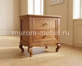 Тумба «Шик», массив сосны, Размер: ВхШхГ 620х620х420, цвет - старый орех 2 матовый