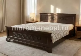 Кровать «Классика» массив сосны, 160х200, цвет - Венге 2