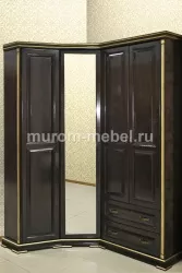 Шкаф угловой из серии "Грета" (сосна, резьба береза)