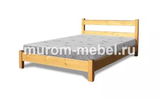 Кровать «Романтика 1» массив сосны, 160х200, цвет - Венге 2 матовый