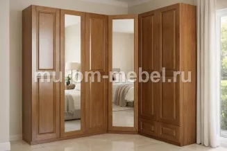 Шкаф Кантата угловой с двумя зеркалами