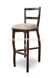 Стул барный «Марко-2» массив березы, цвет: Венге 3, ткань: Приоритет 999