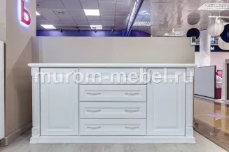 Тумба под ТВ из серии "Пальма" (белая эмаль)