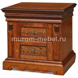 Тумба Милано 2 ящика (сосна, резьба береза)