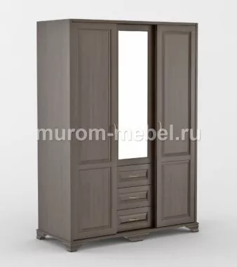 Шкаф-купе Герцог трехстворчатый с зеркалом