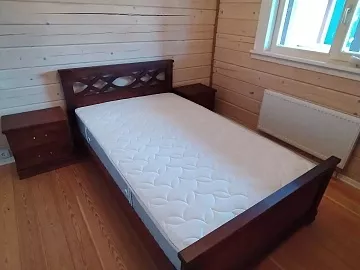 Кровать Лира (белая эмаль)