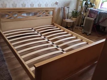 Кровать Лира (белая эмаль)